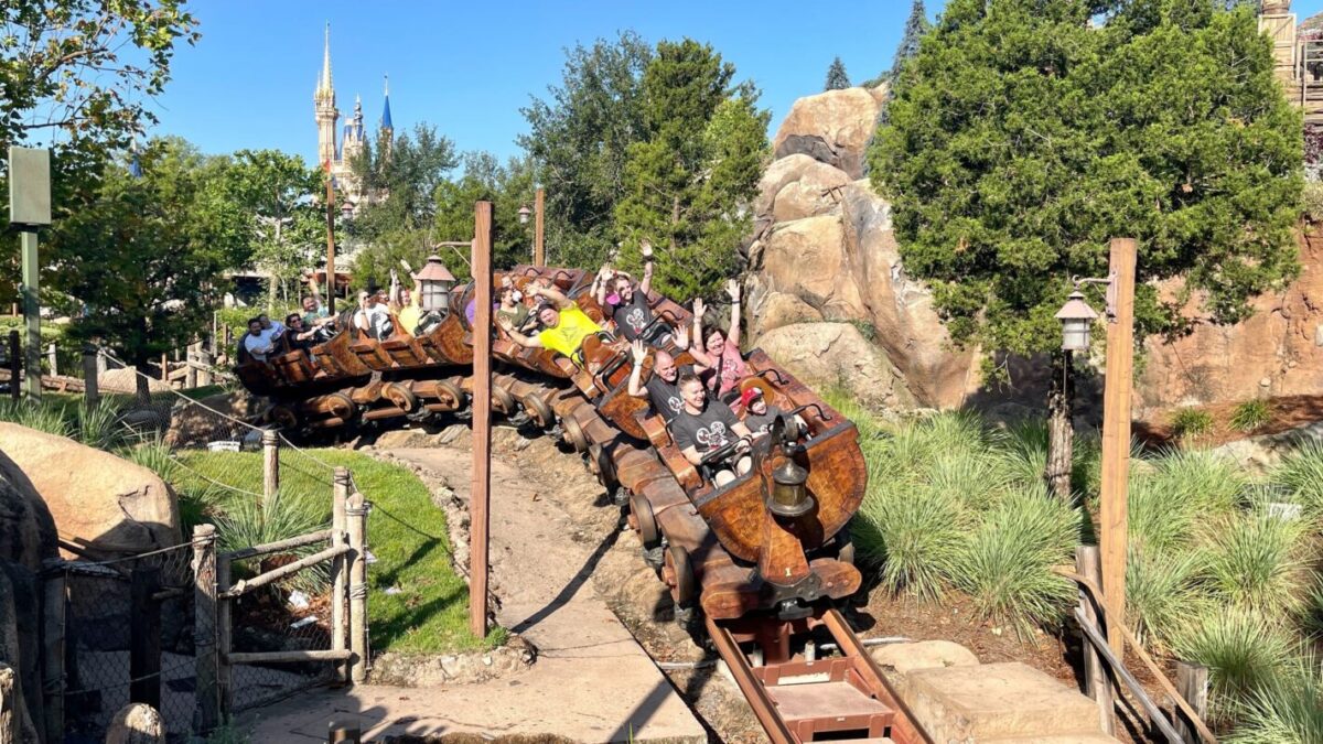 WDW MK Seven Dwarfs Mine Train stock