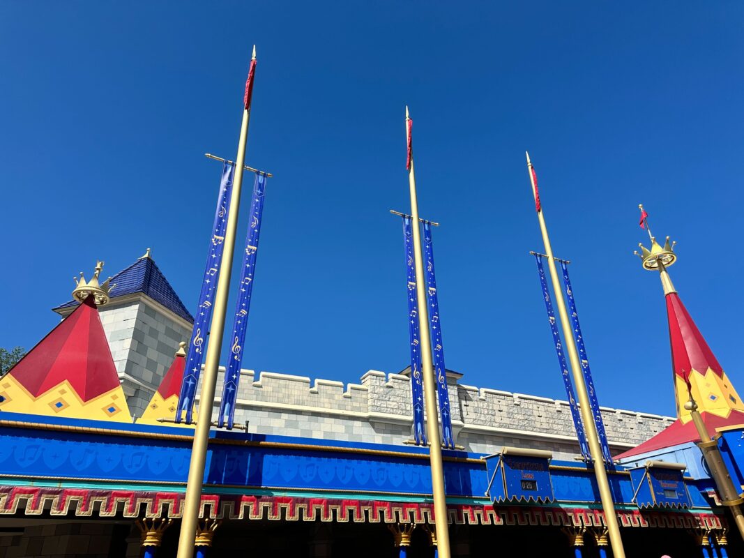 New banners were spotted outside Mickey's PhilharMagic in Magic Kingdom.