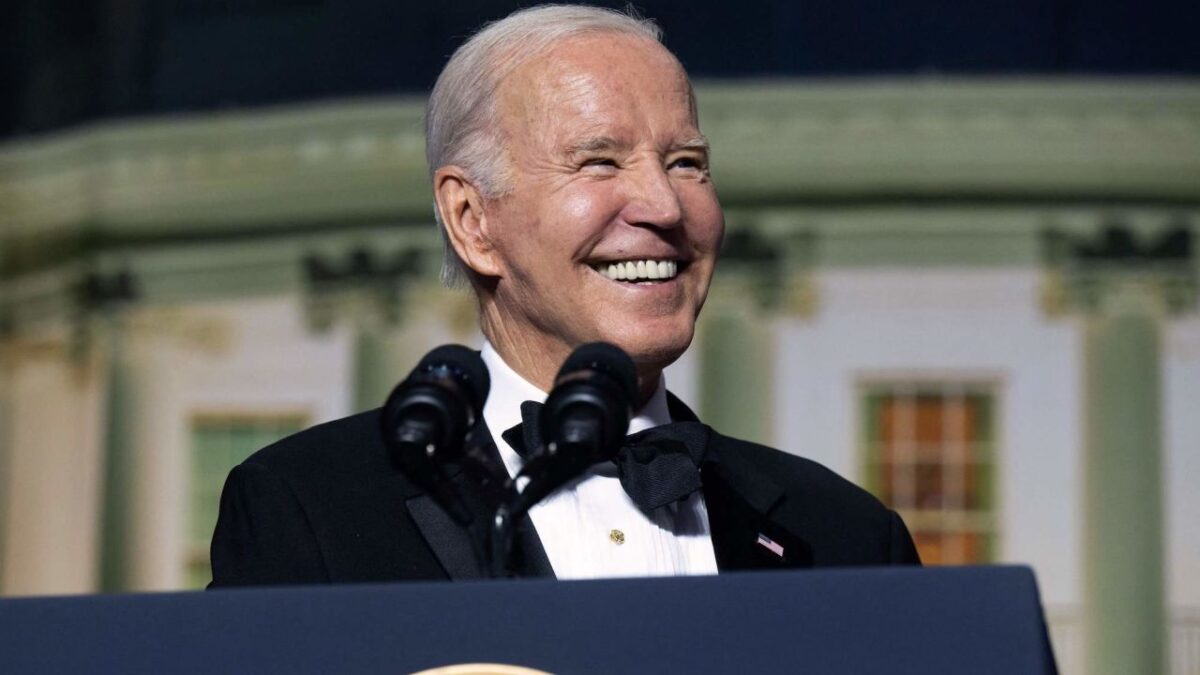 biden laughs