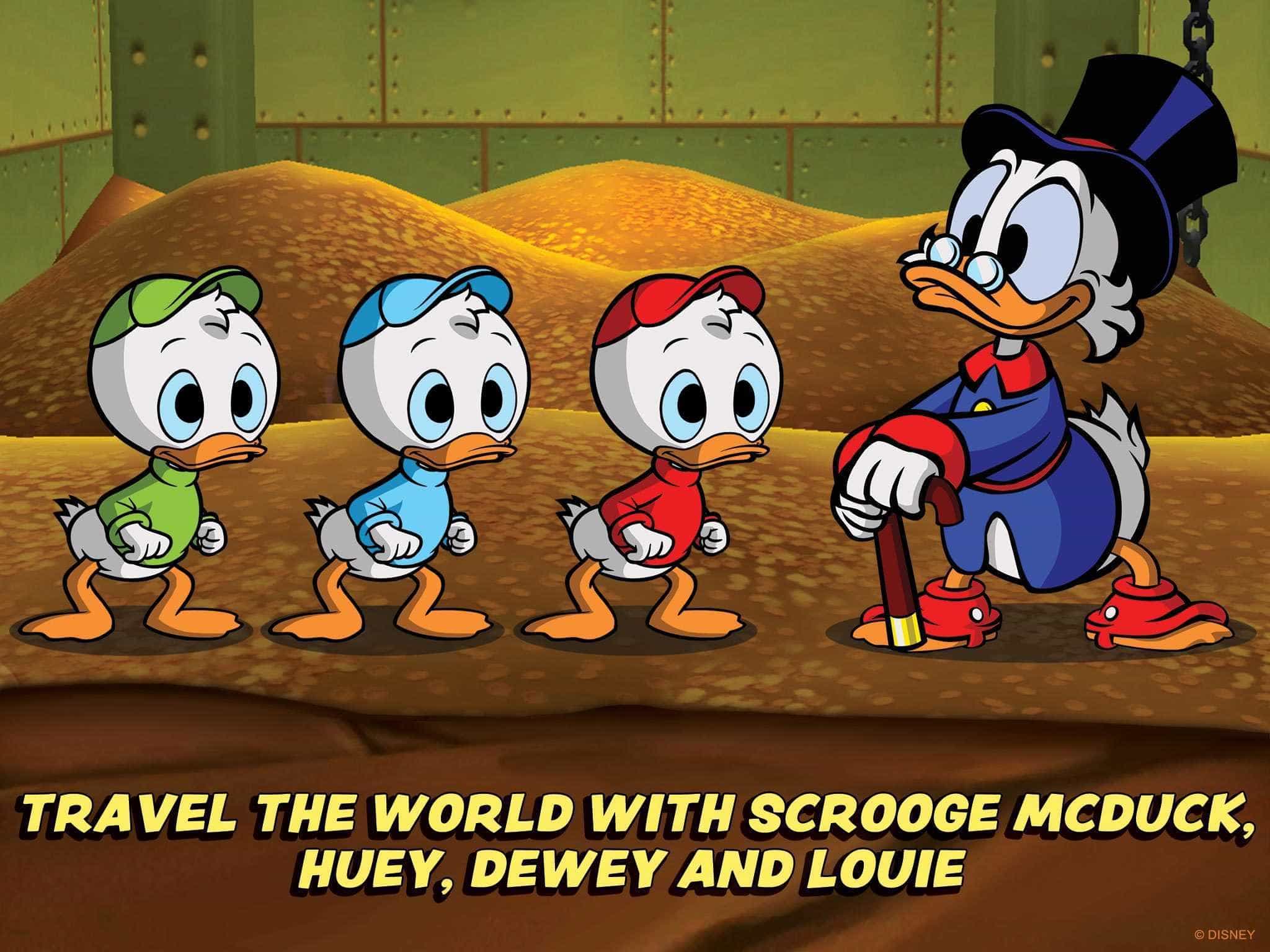 Scrooge Mcduck Returns In Remastered Ducktales For Mobile Devices