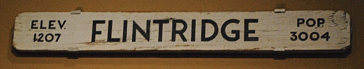 The destination sign from Ollie Johnson's "backyard" railroad.