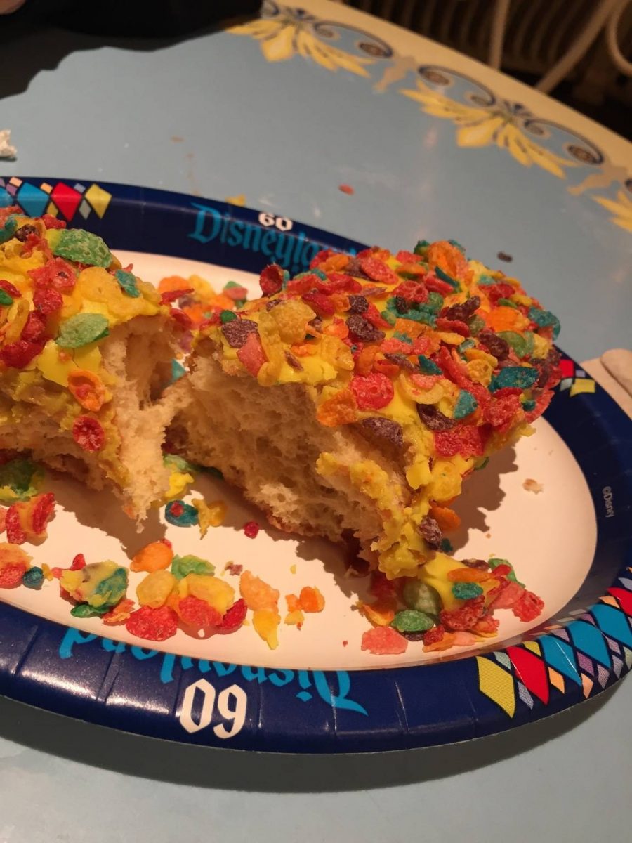 Lemon Doughnut with Fruity Pebbles ($5.75)