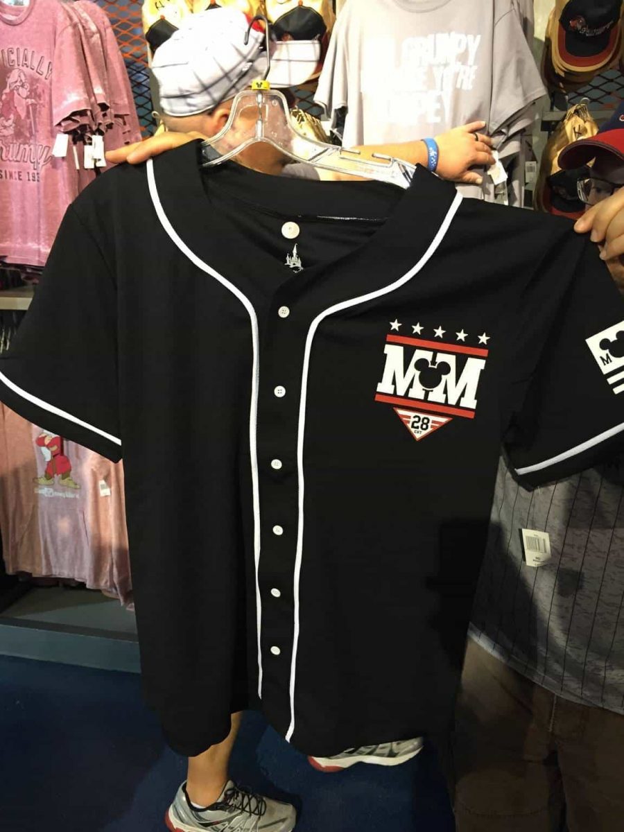 There's also a Mickey Mouse baseball jersey