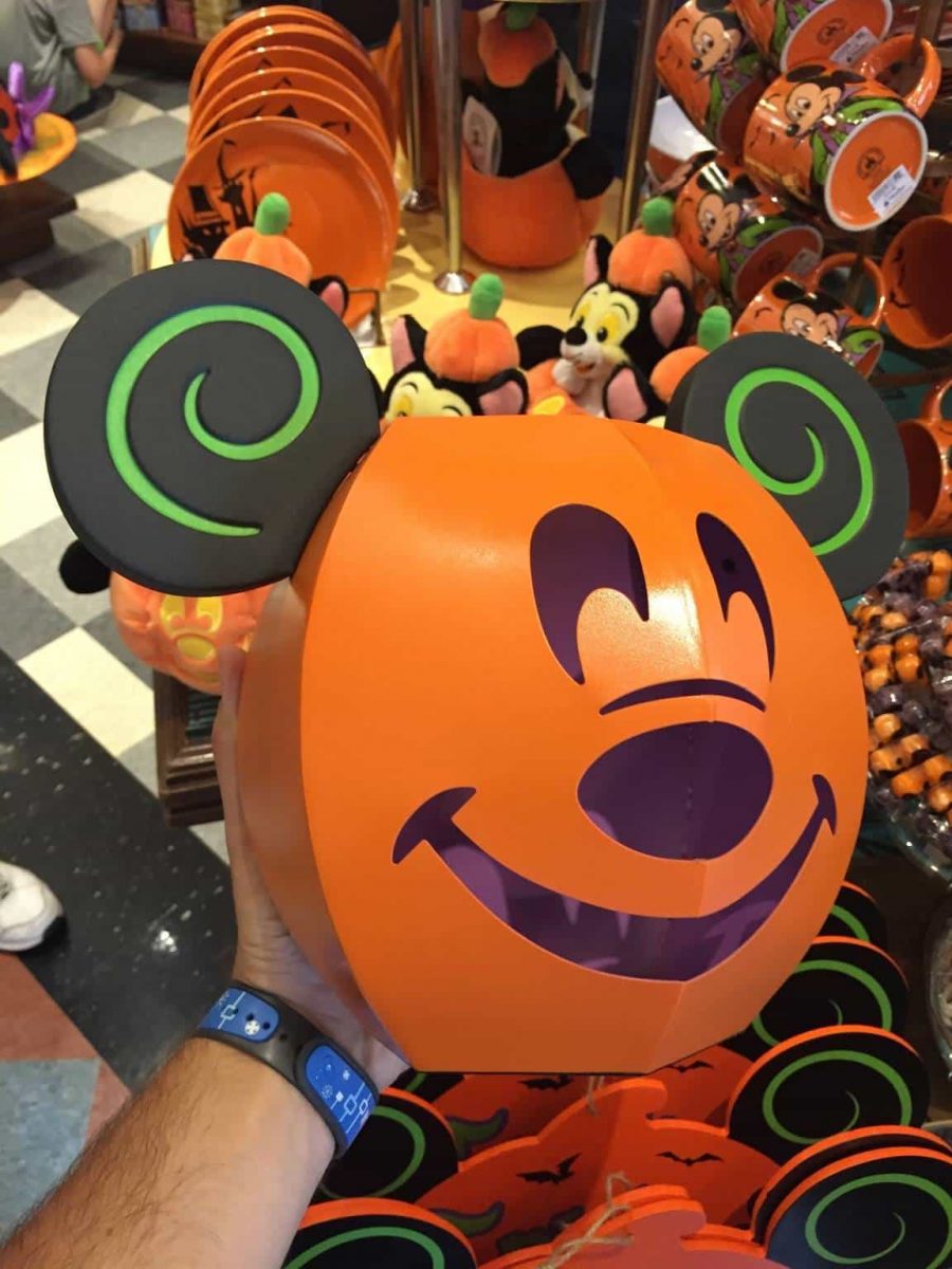 Large metal Mickey Mouse Jack-O-Lantern