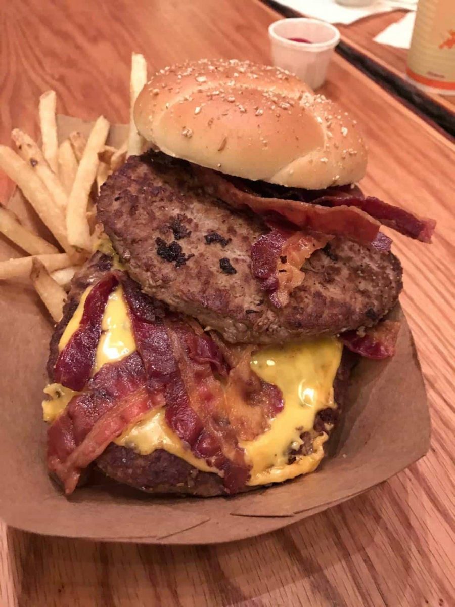 Double 1/3 lb Angus Bacon Cheeseburger ($17.29)