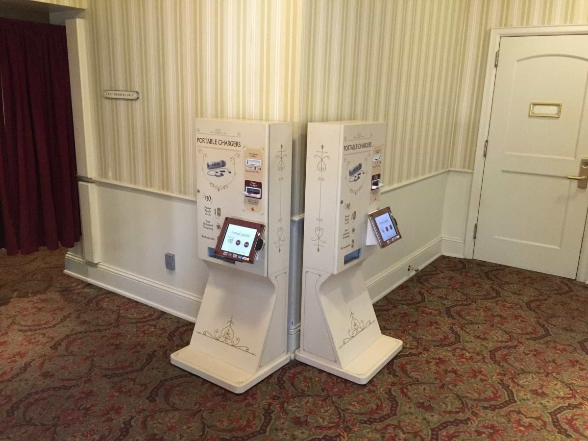 Two FuelRod kiosks now stand inside Curtain Call Collectibles at the Magic Kingdom