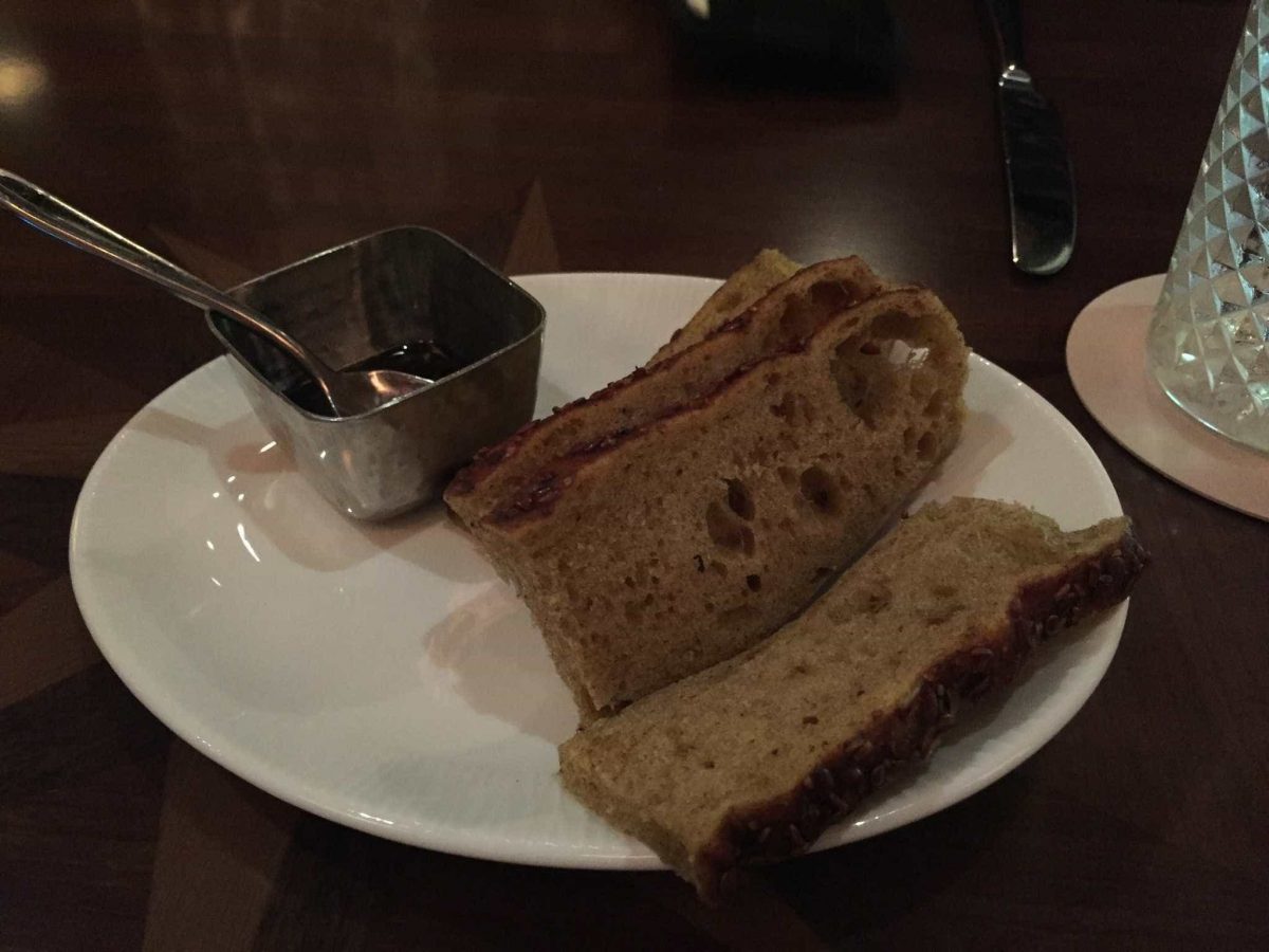 Complimentary bread at Tiffins