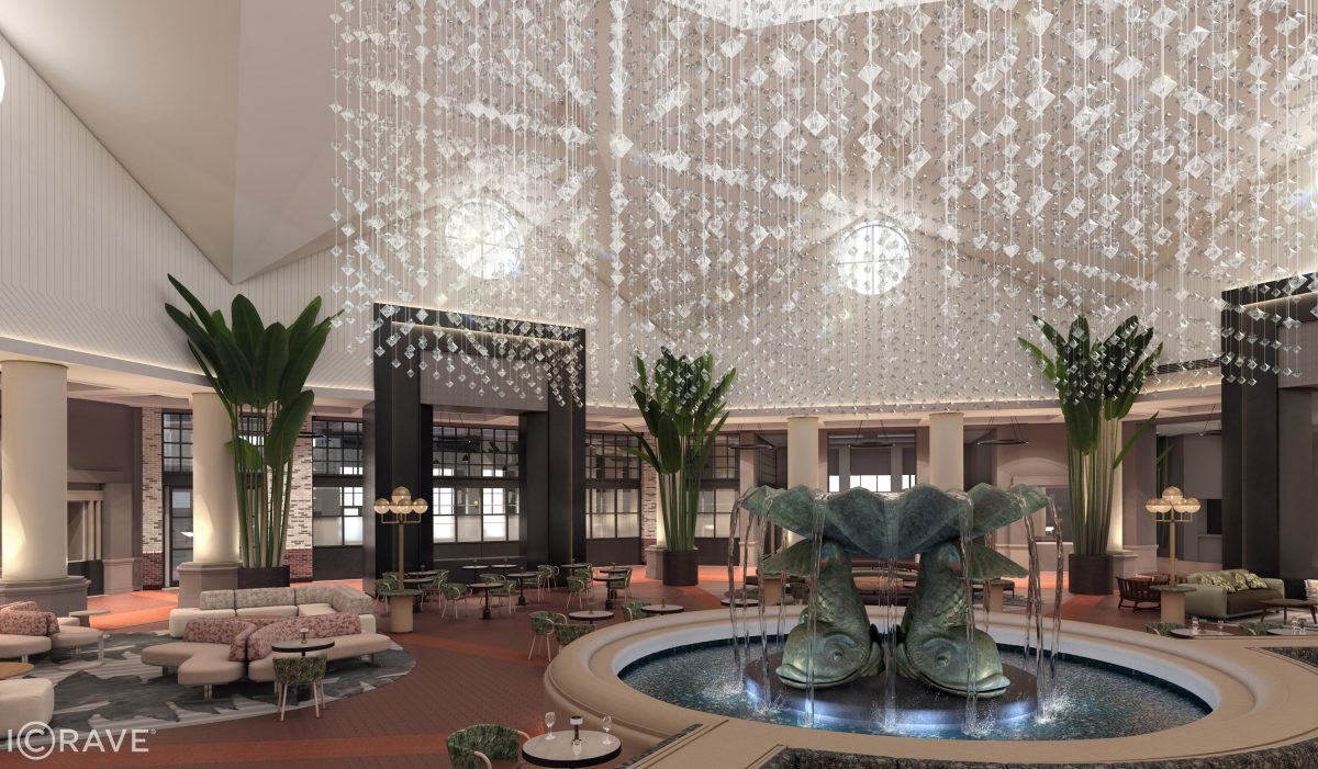 Walt Disney World Dolphin Hotel Lobby Undergoing Refurbishment