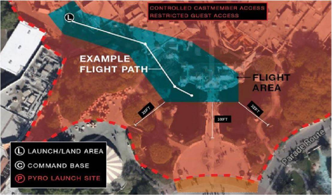 Flixels Disneyland Flight Path