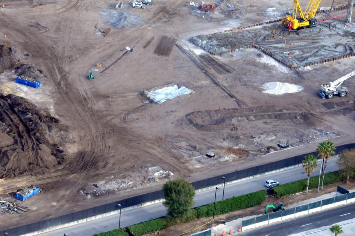 Aerial View of Construction at Hollywood Studios, Latest Progress on Toy Story & Star Wars Lands