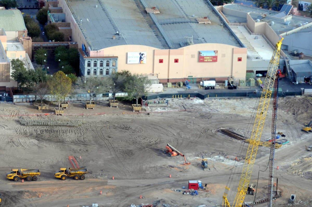 Aerial View of Construction at Hollywood Studios, Latest Progress on Toy Story & Star Wars Lands