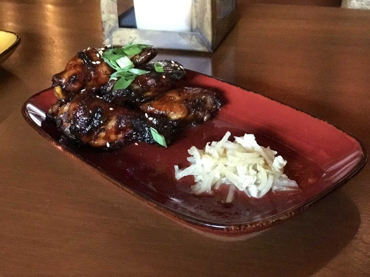 Asian Barbecue Chicken Wings ($9), Nomad Lounge