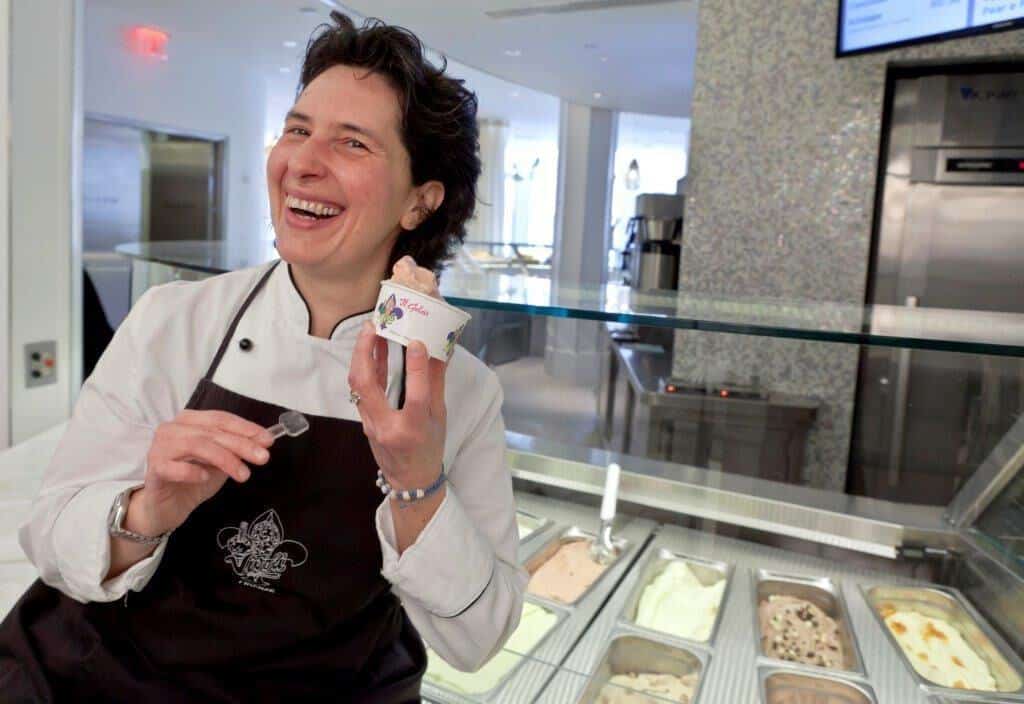 "We use only the freshest ingredients in our gelato, but the most important ingredients are love a passion. You can't buy those, but it is in every bite of the gelato at Vivoli." - Sylvana Vivoli